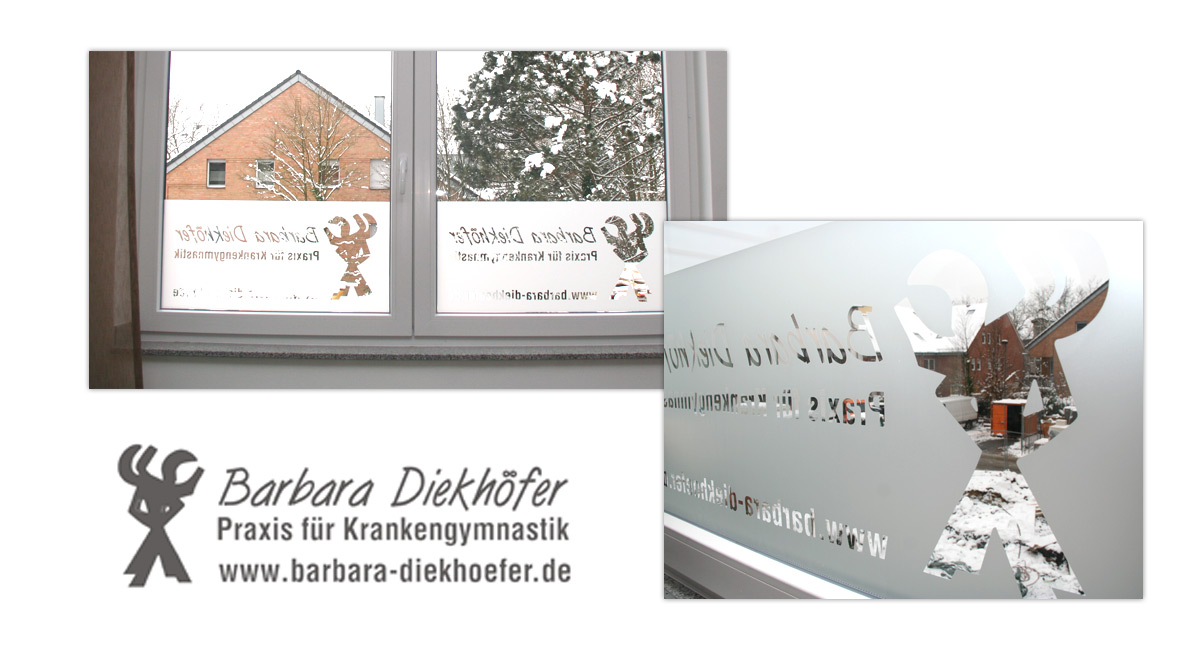 Ausßenbeschriftung für Barbara Diekhöfer